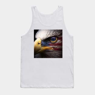 USA, Bald Eagle, America, American Flag, Tank Top